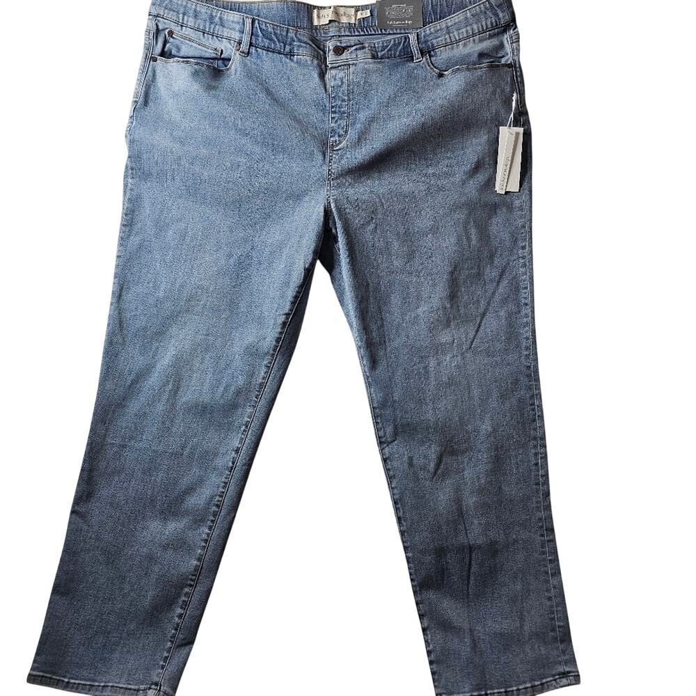 Soft Surroundings Jeans 5 Pocket Straight Leg Women’s 3X NWT NEW Denim